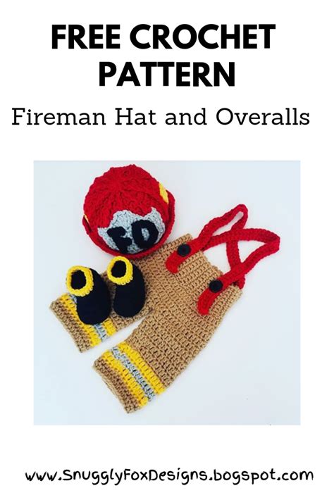 Crochet Fireman Hat Free Pattern