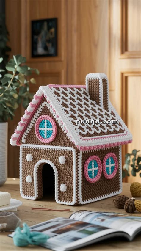 Crochet Gingerbread House Pattern Free