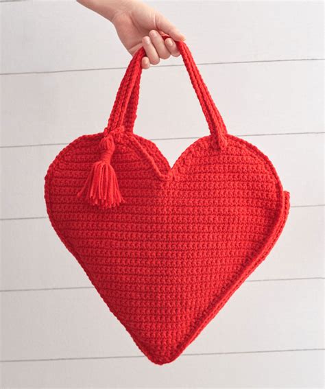 Crochet Heart Pattern Bag