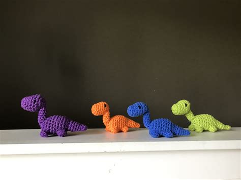 Crochet Mini Dinosaur Pattern Free