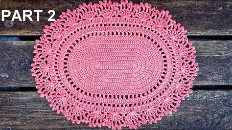 Crochet Oval Placemats Tutorial