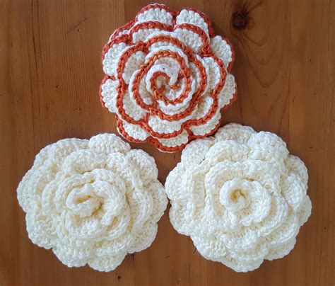 Crochet Pattern Flowers In A Row