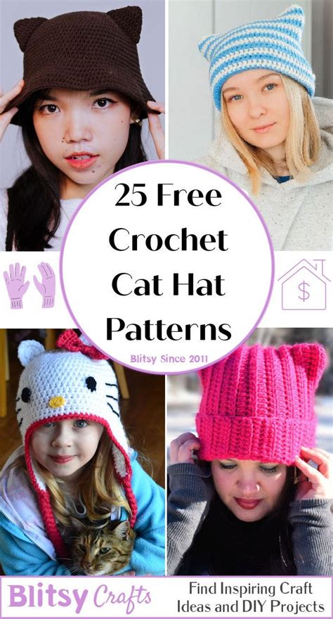 Crochet Patterns Cat Hat