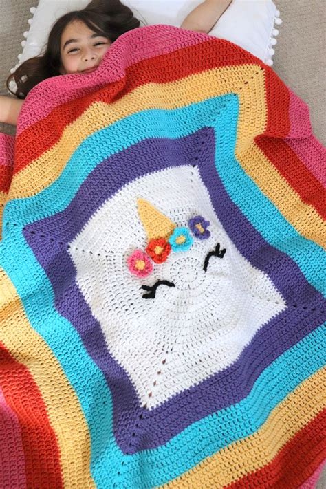 Crochet Patterns For Unicorn Blankets