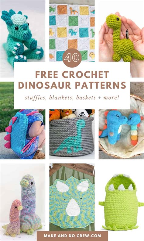 Crochet Patterns Free Dinosaurs