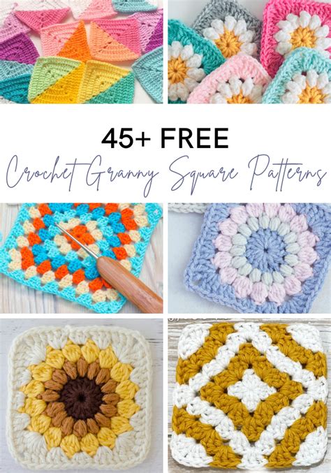 Crochet Patterns Granny Squares Free