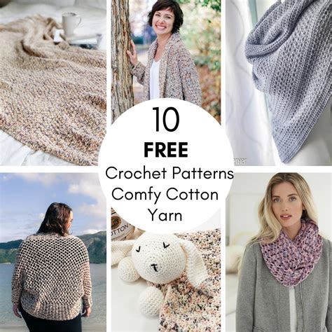 Crochet Patterns Using Comfy Cotton Yarn