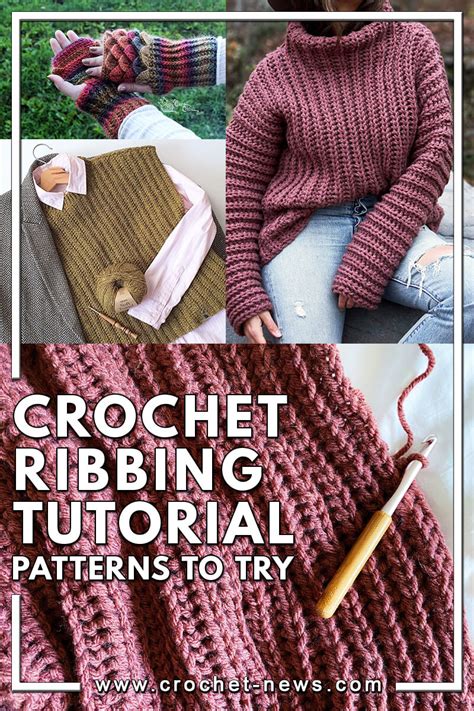 crochet ribbing patterns