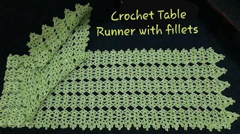 Crochet Table Runner Tutorial In English