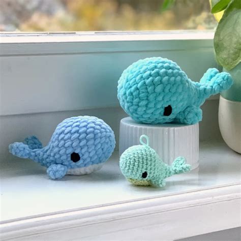 crochet whale