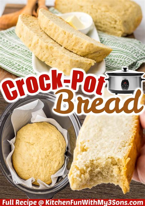 7 Minute (Prep) Artisan Crock Pot Bread Recipe Crock pot bread, Recipes, Slow cooker bread