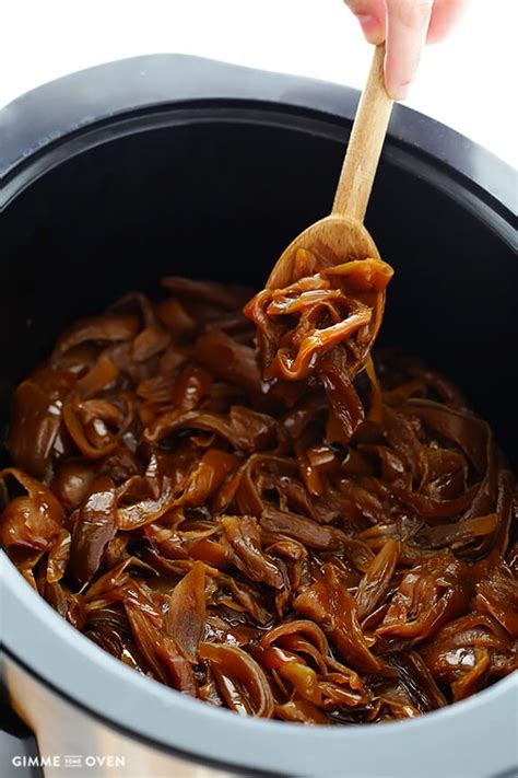 crock pot caramelized onions slow cooker