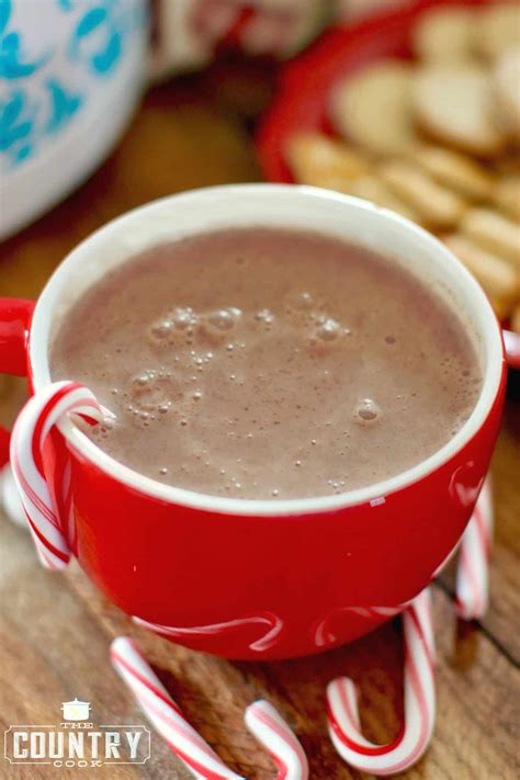 Crock Pot Creamy Hot Chocolate The Country Cook