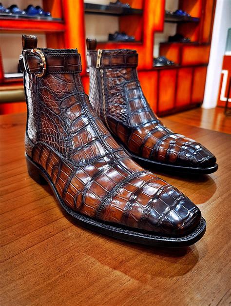 crocodile boots for men