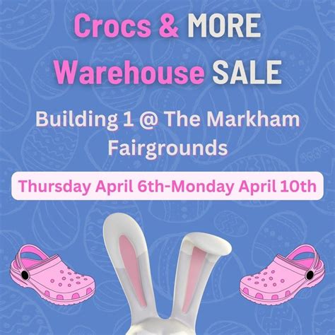 crocs sale markham fairgrounds 2023