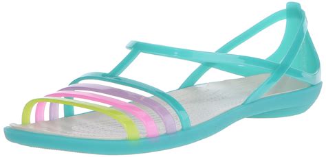 crocs women's sandals island green