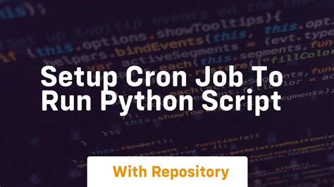 Cron Job Run Python Script