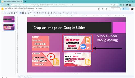 Crop Tool Google Slides