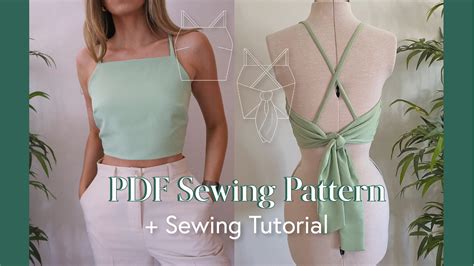 Crop Top Sewing Pattern Etsy
