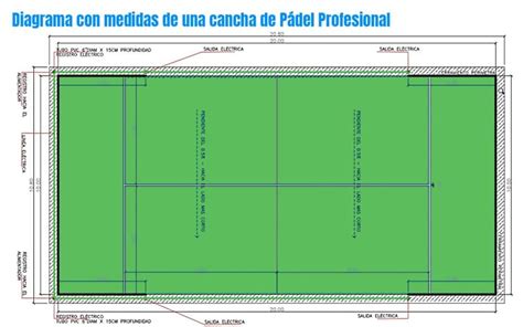 croquis de una cancha