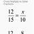 cross multiplication fractions worksheet