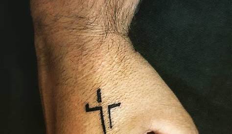 Cross Tattoo On Hand For Men Pin Ink