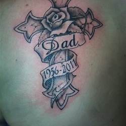 Cross Tattoo Rip Dad