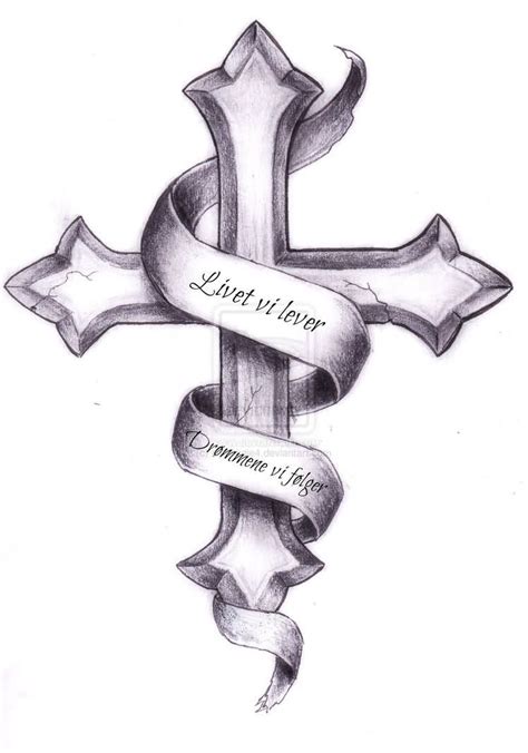 Review Of Cross And Banners Tattoo Designs References