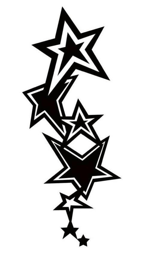 +21 Cross And Star Tattoo Designs References