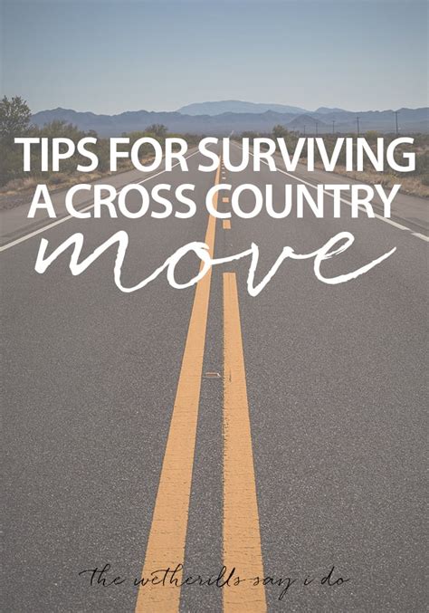 cross country move tips