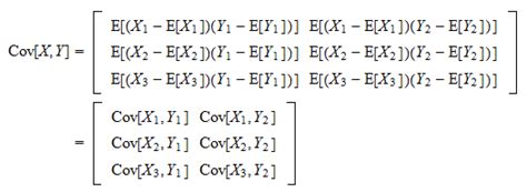 cross covariance matrix example