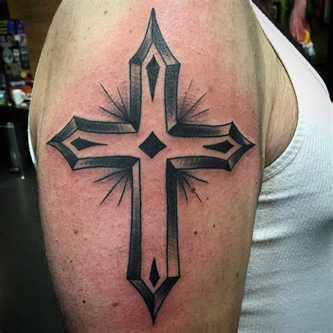 Powerful Cross Frame Tattoo Designs 2023