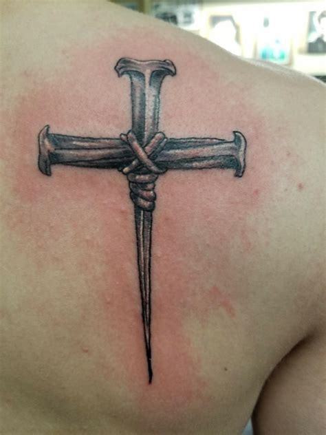 Inspiring Cross Of Nails Tattoos Designs References