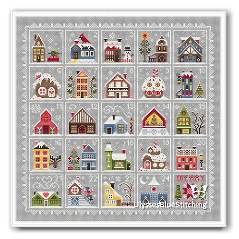 Cross Stitch Advent Calendar Pattern