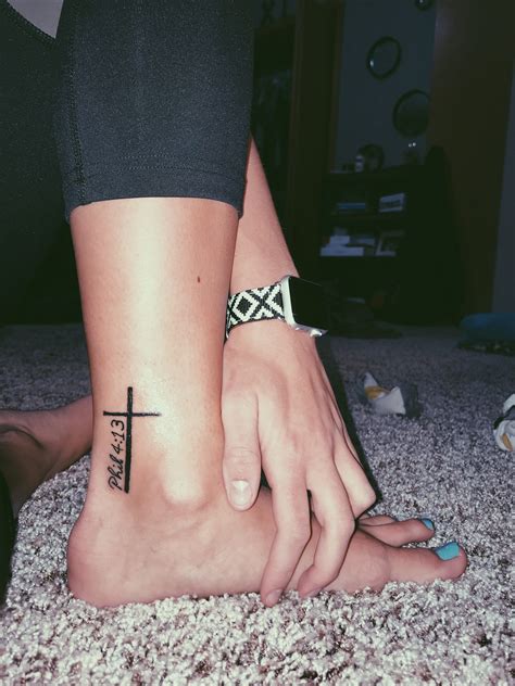 Inspirational Cross Tattoo Designs On Foot Ideas