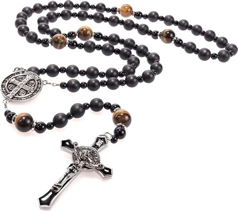 cross with rosary beads