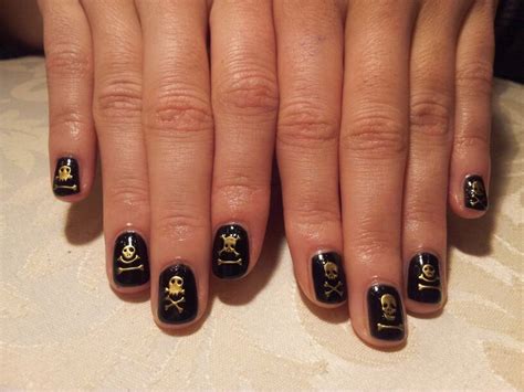 crossbones nail polish designs