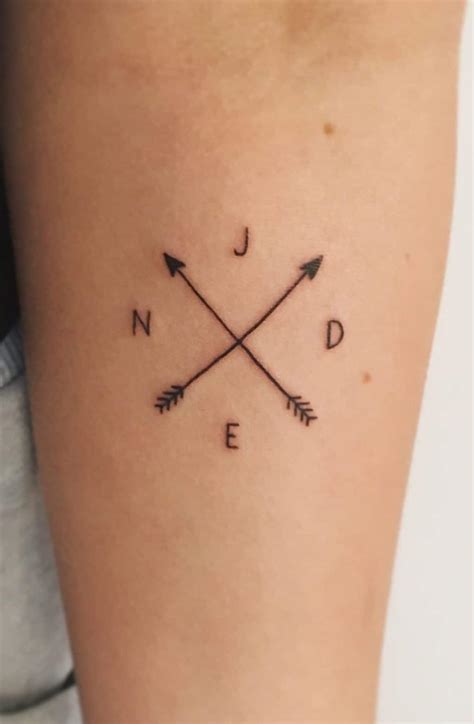 Inspirational Crossed Arrows Tattoo Design Ideas