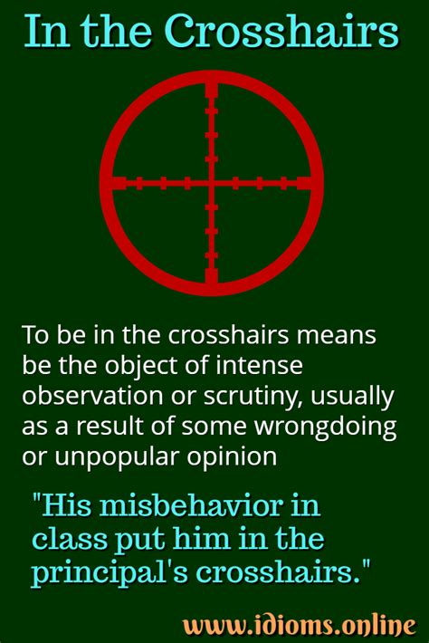 crosshairs meaning in english