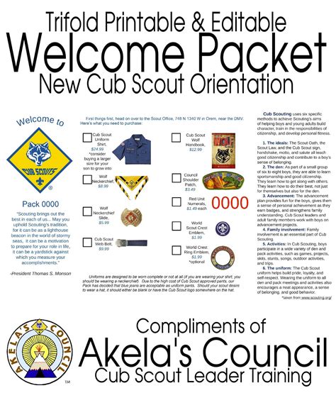 Crossover Webelos To Boy Scouts Printable Program