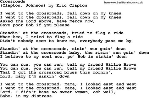 crossroads song lyrics