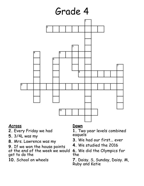 crossword 4