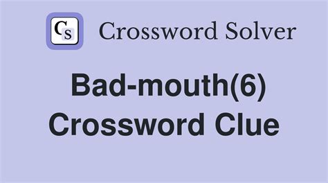 Rex Parker Does the NYT Crossword Puzzle Bad mouth in ADVERTISING