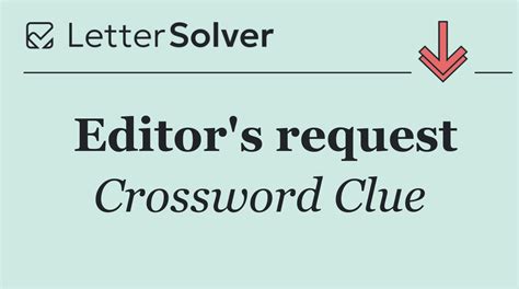Crossword Clue For Editor