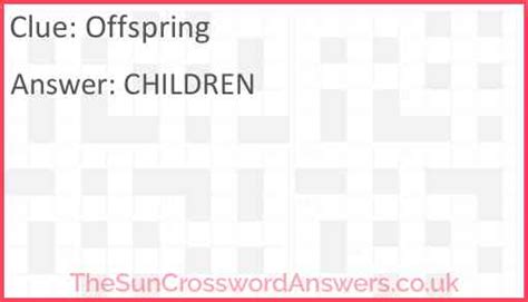 crossword clue offspring 5