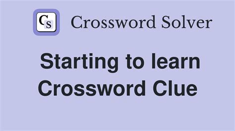 Crossword Clue Quick To Learn