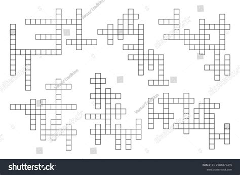 Diagram showing the layout of a typical crossword grid.