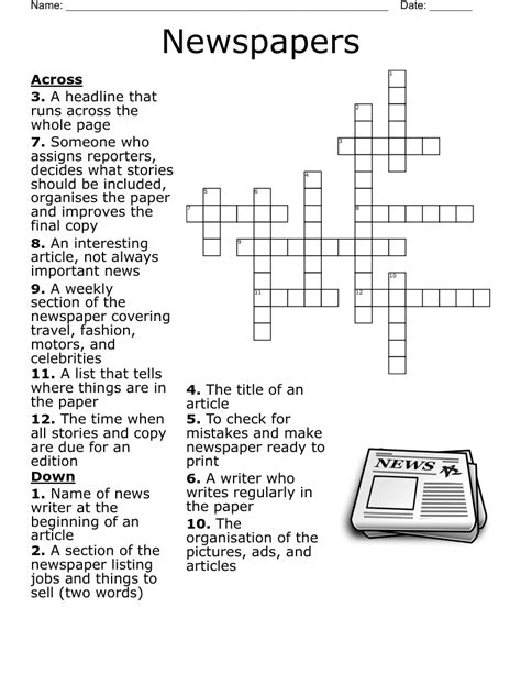 crossword paper