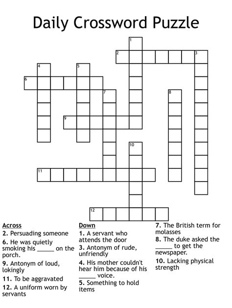 crossword puzzles solve