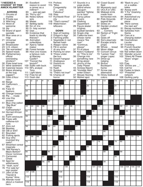 crosswords daily